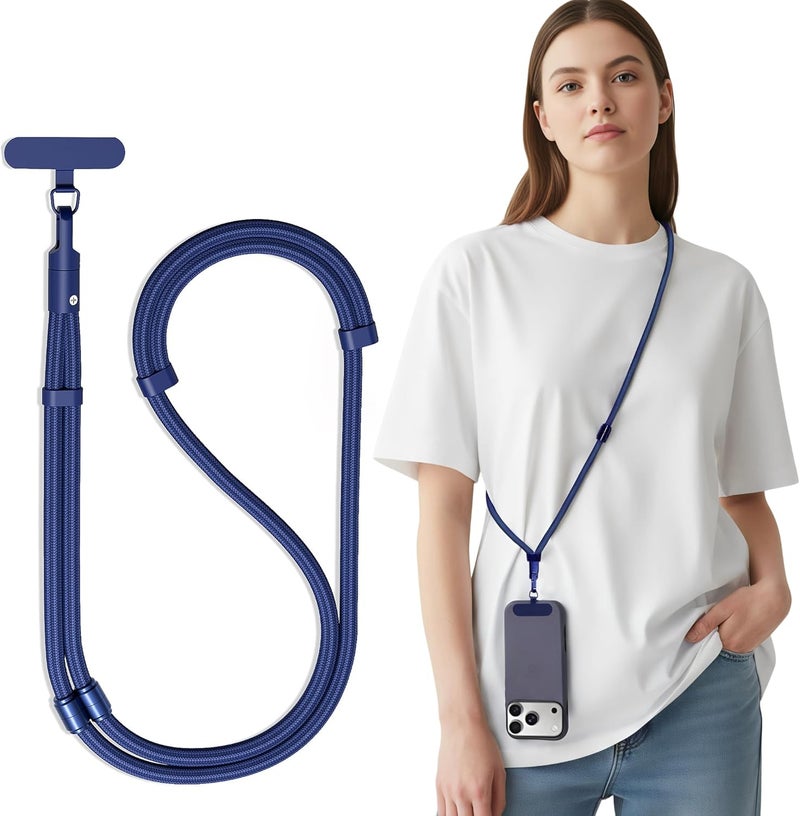 SURDOCA 3-In-1 Phone Lanyard for Crossbody, Neck & Wrist, Adjustable Anti Theft Phone Strap with Tether Tab & Loop Strap - Universal for Most Smartphones, Camera, Key - Travel Essentials - Image 1